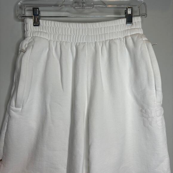 Alexander Wang Logo Tapered Track Pants White - Picture 3 of 10